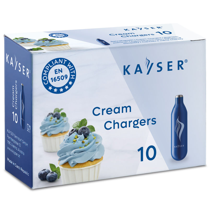 Kayser Creamer Gas Chargers Blue  - 10Pc