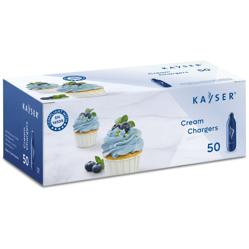 Kayser Creamer Gas Chargers Blue  - 50Pc