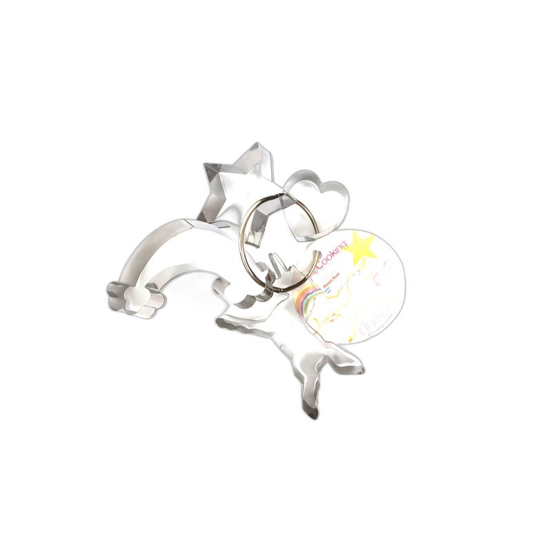 Scrapcooking Stainless Steel Unicorn Cookie Cutter Set  - 4Pcs