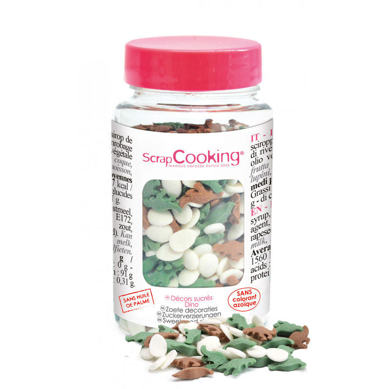 Scrapcooking Dino Sugar Sprinkles  -  55 G