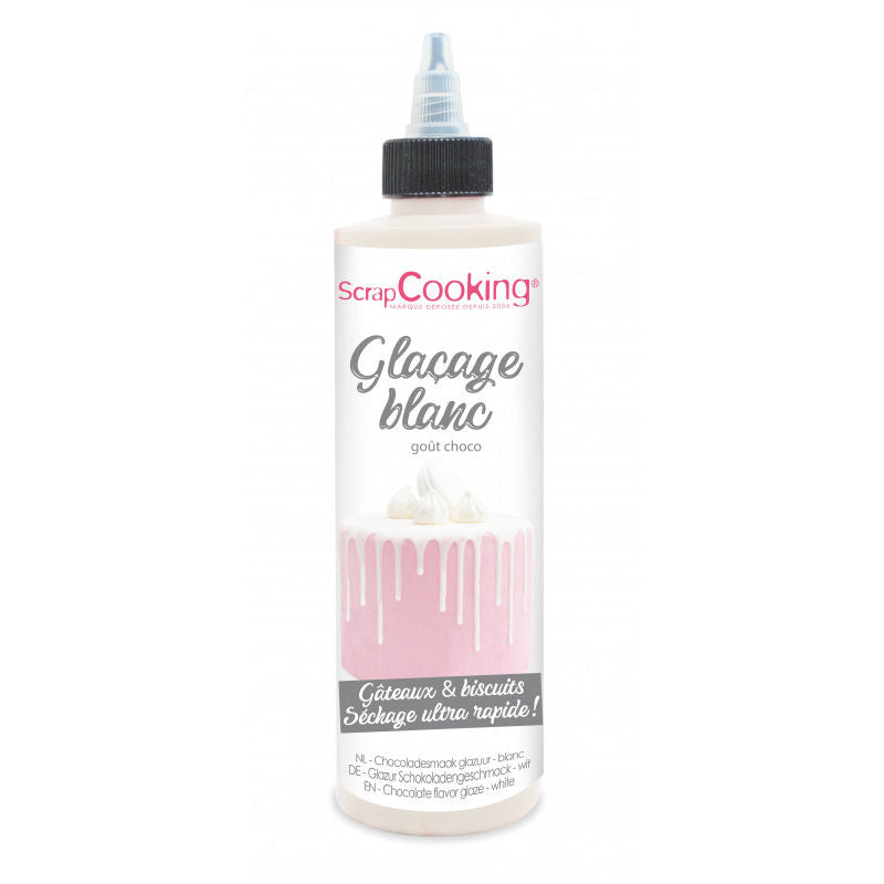 Scrapcooking Glacage White Chocolate Flavour Glaze  - 130 G