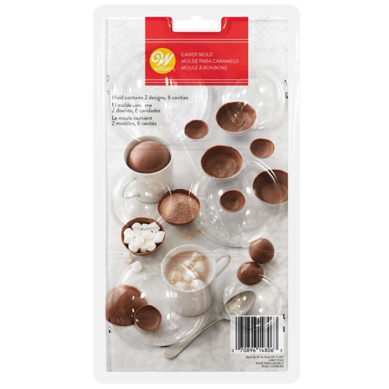 Wilton 3D Ball Candy Mould 6Cav 2115-0-0197 2Pcs  - 1 Pc