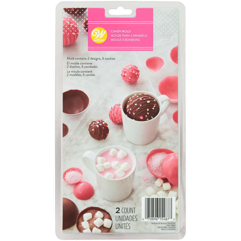 Wilton 3D Ball Candy Mould 6Cav 2115-0-0212 2Pcs  - 1 Pc