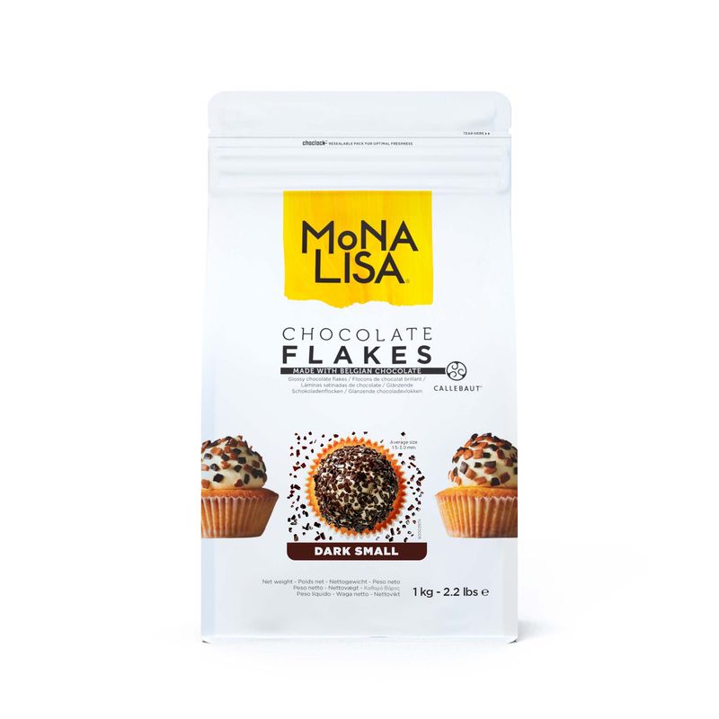 Mona Lisa Dark Chocolate Flakes Splitters - 1kg