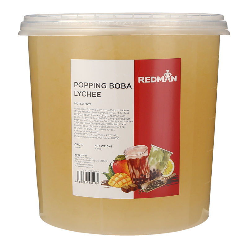 Redman Lychee Popping Boba  - .4Kg