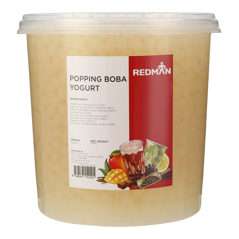 Redman Yogurt Popping Boba  - 3.4 Kg