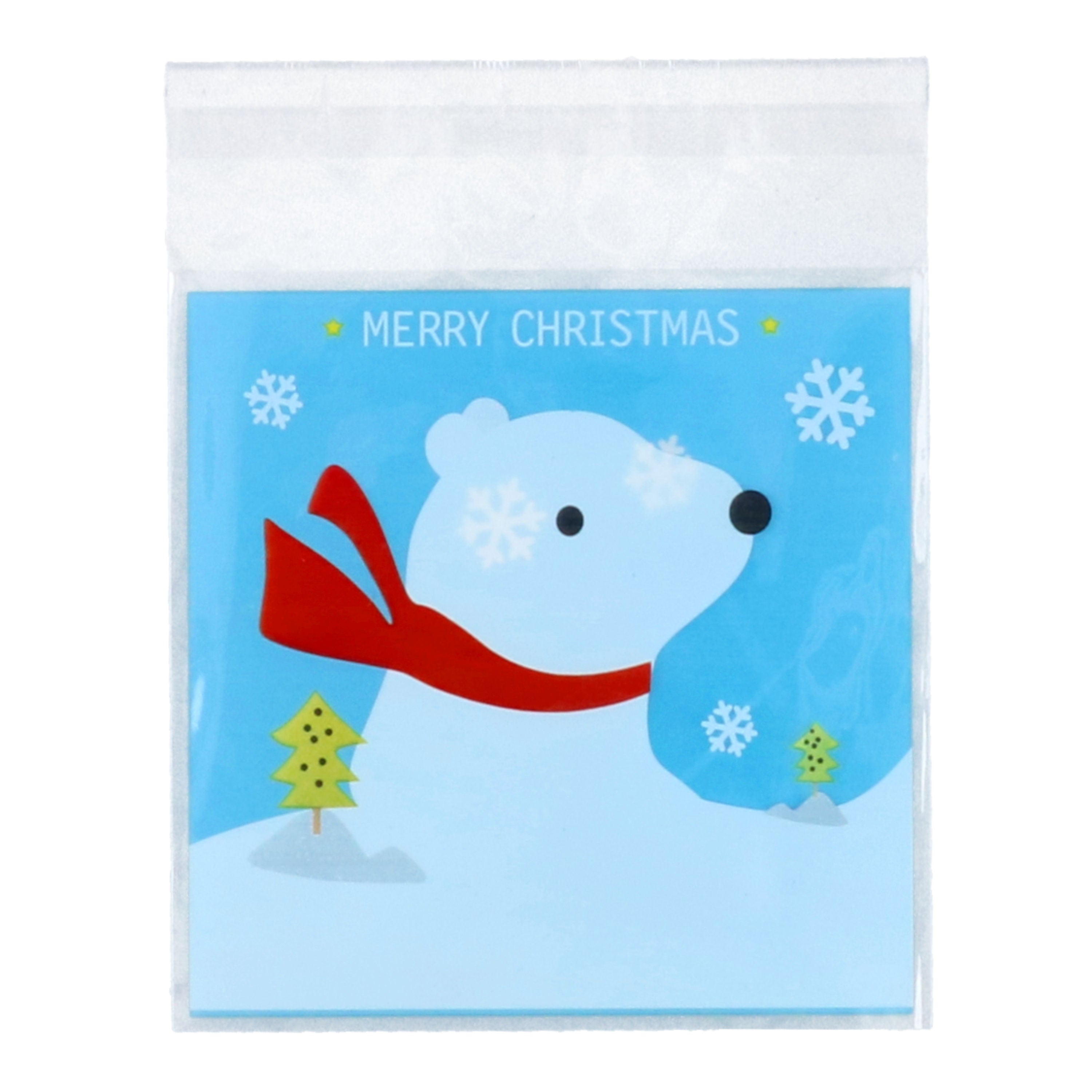 Bravo Cookie Bag X'Mas Bear Bp8510 - 100 Pc