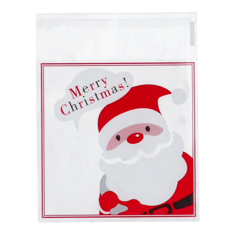 Bravo Cookie Bag X'Mas Santa Bp8518  - 100 Pc