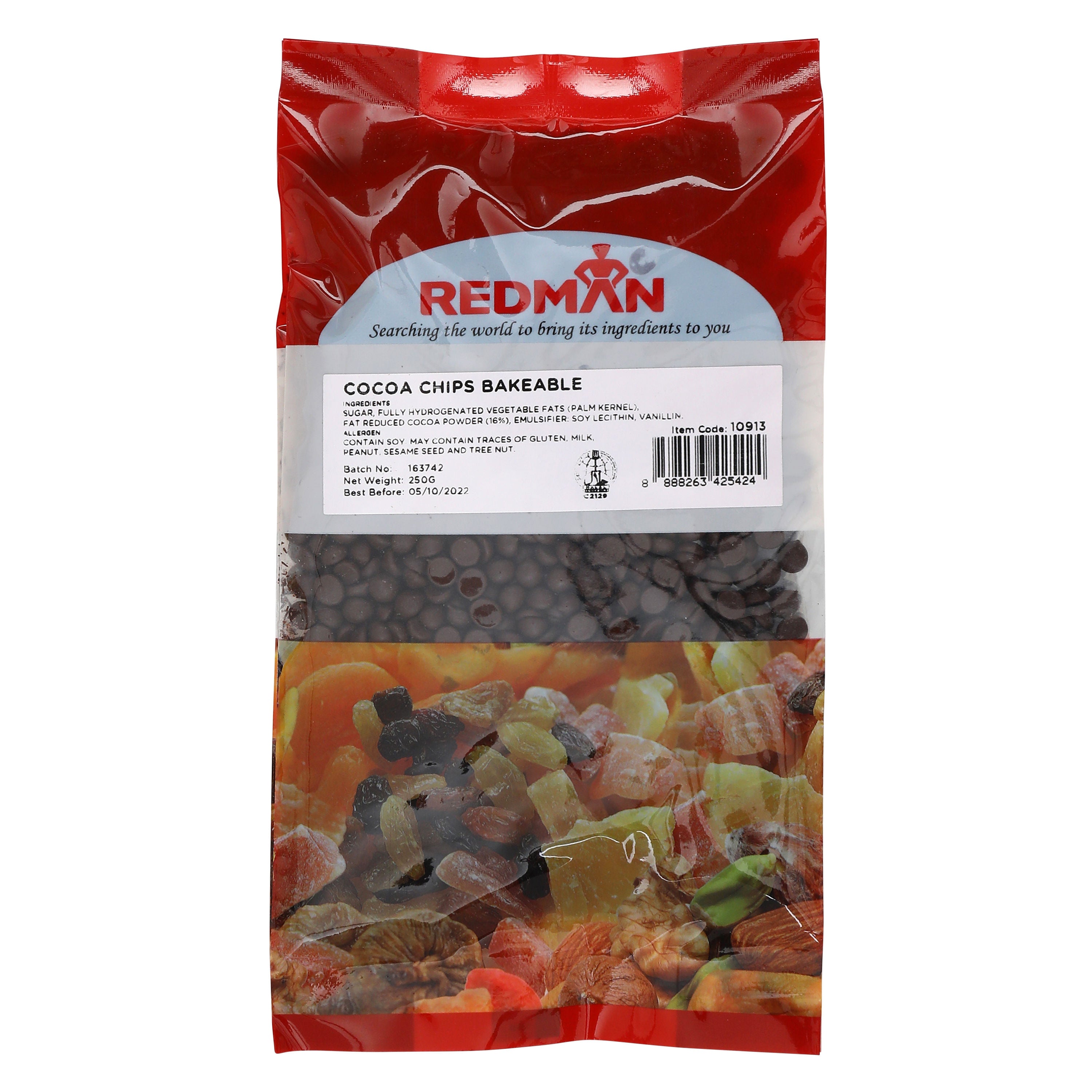 Redman  Bakeable Chocolate Chips - 250 G
