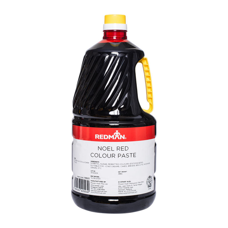Redman Noel Red Colour Paste  - 3 Kg