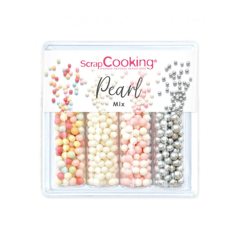 Scrapcooking Pearl Mix Sugar Sprinkles Set  -  56 G