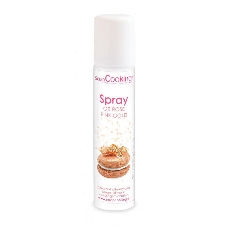 Scrapcooking Pink Gold Food Colour Spray  - 75Ml