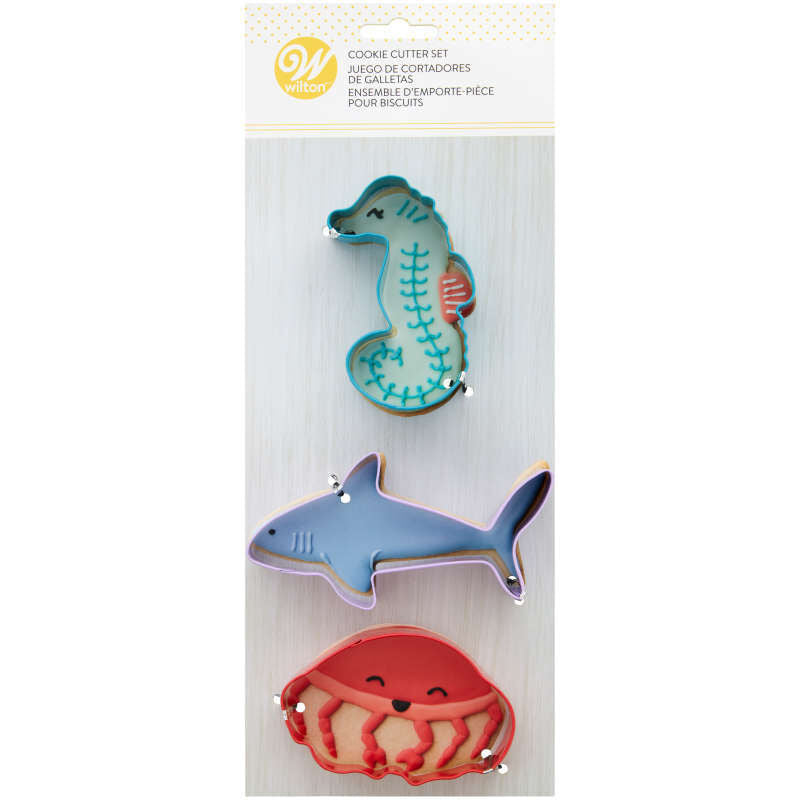 Wilton 3Pc Sea Life Metal Cutter Set 2308-0-0358  - 1 Pc
