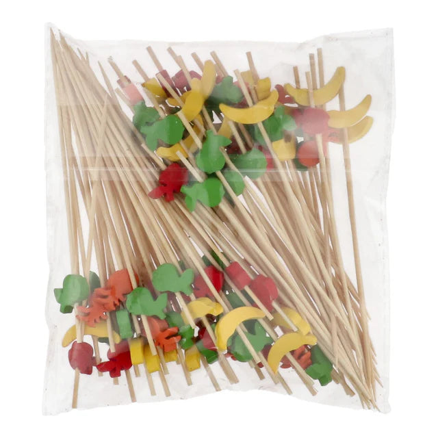 Redman Bamboo Skewer Mix Fruit 12Cm  - 100Pc