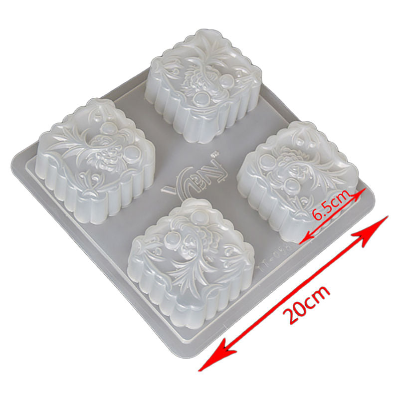 Redman Square Mooncake Jelly Mould Fish  - h 4S