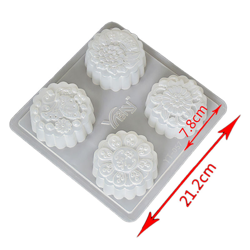Redman Round Mooncake Jelly Mould Flower  - r 4S