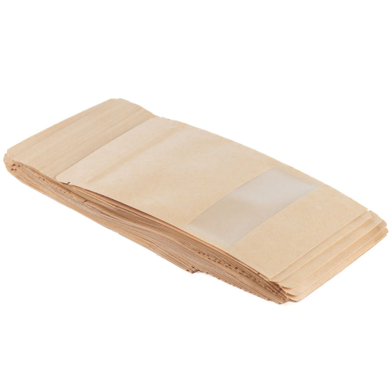 Redman Kraft Ziplock Bag - 200G (12X20Cm)