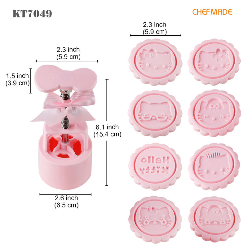 Chefmade Press Mould 75G 8Pc Hello kitty - 1 set
