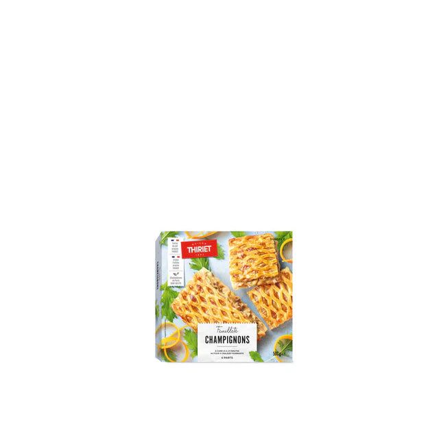 Thiriet Savoury Puff Pastry Tart Mushroom - 500 g (4 Portions)