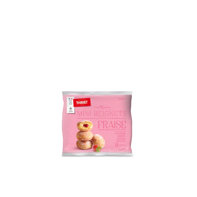 Thiriet Mini Doughnuts Filled W Strawberry Filling - 200 g (8 Pieces)