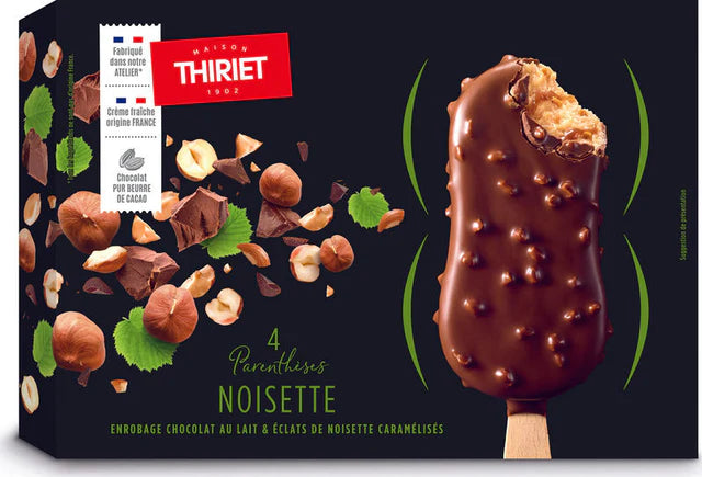 Thiriet Parenthese Ice Cream Bars Hazelnut 288G  -  4Pc