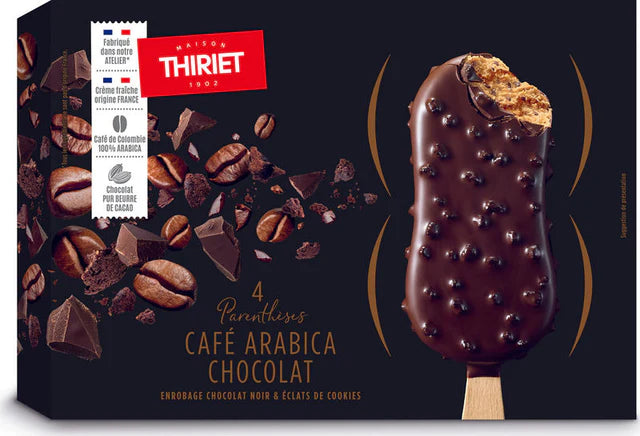 Thiriet Parenthese Ice Cream Bars Coffee Chocolate 288G  -  4Pc