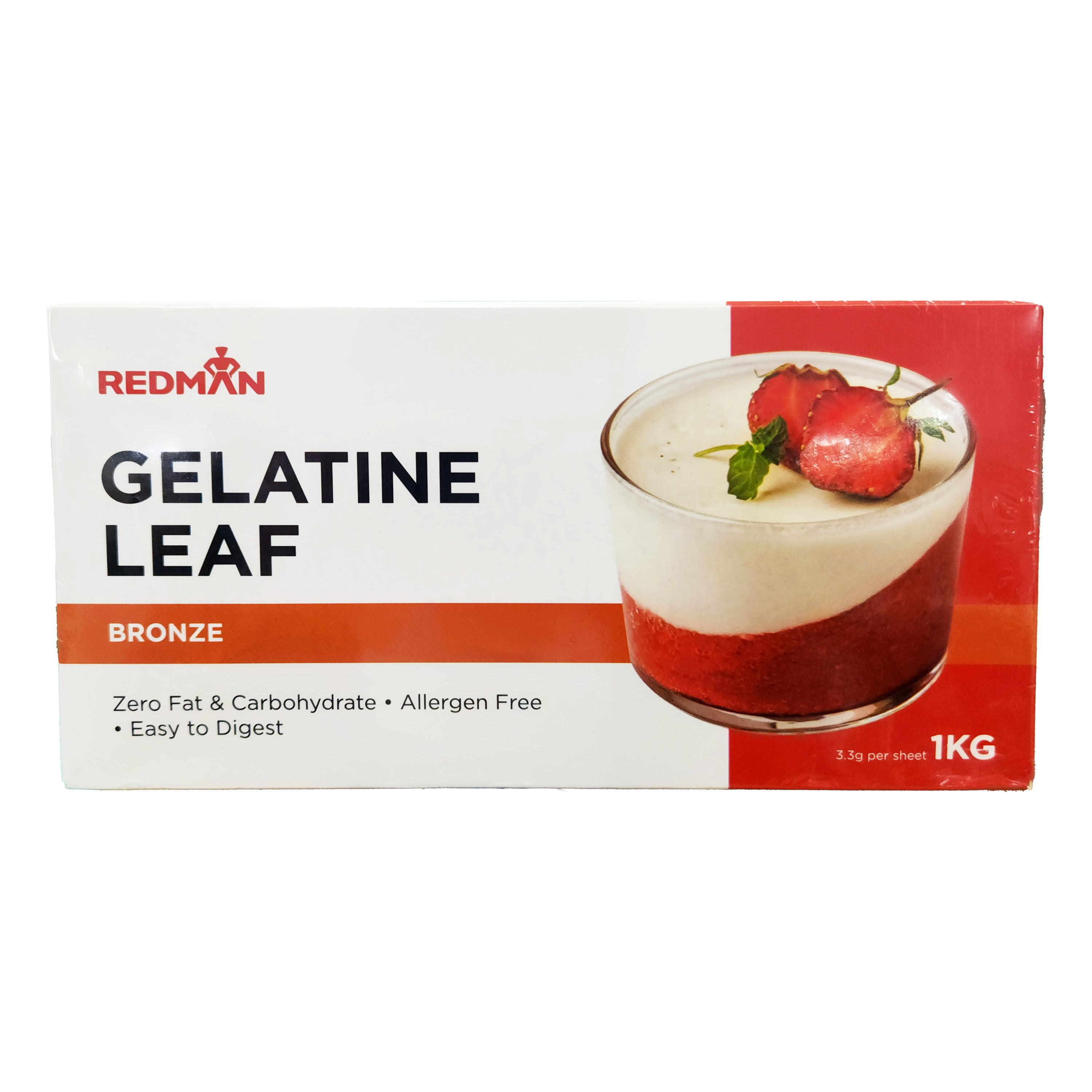 Redman Bovine Gelatine Leaf Bronze Redman - 1 Kg