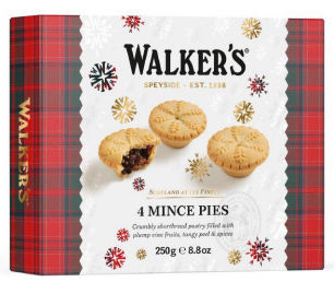 Walker 4 Luxury Mince Pies Walker's - 250 g