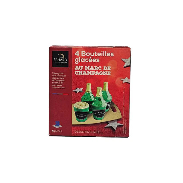 Erhard 4 Champagne Ice Cream Bottles  - 4 X 55 G