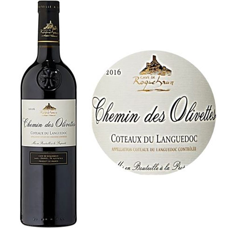 Cave De Roquebrun Red Wine-Coteaux Du Languedoc 2021 Chemin Des Olivettes - 750Ml