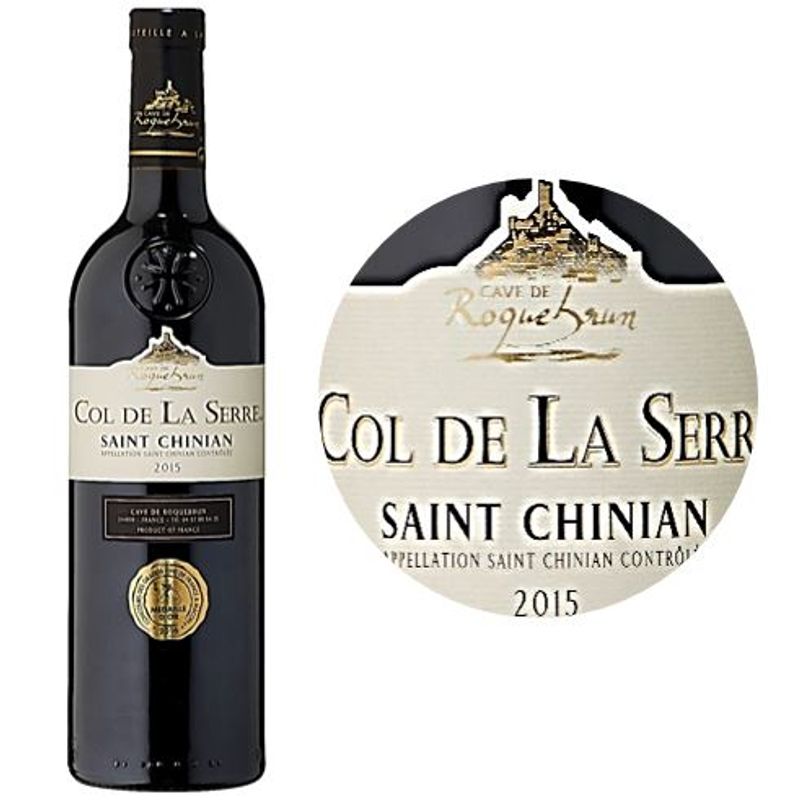 Cave De Roquebrun Red Wine-Saint Chinian 2020/2022Col De La Serre - 750Ml