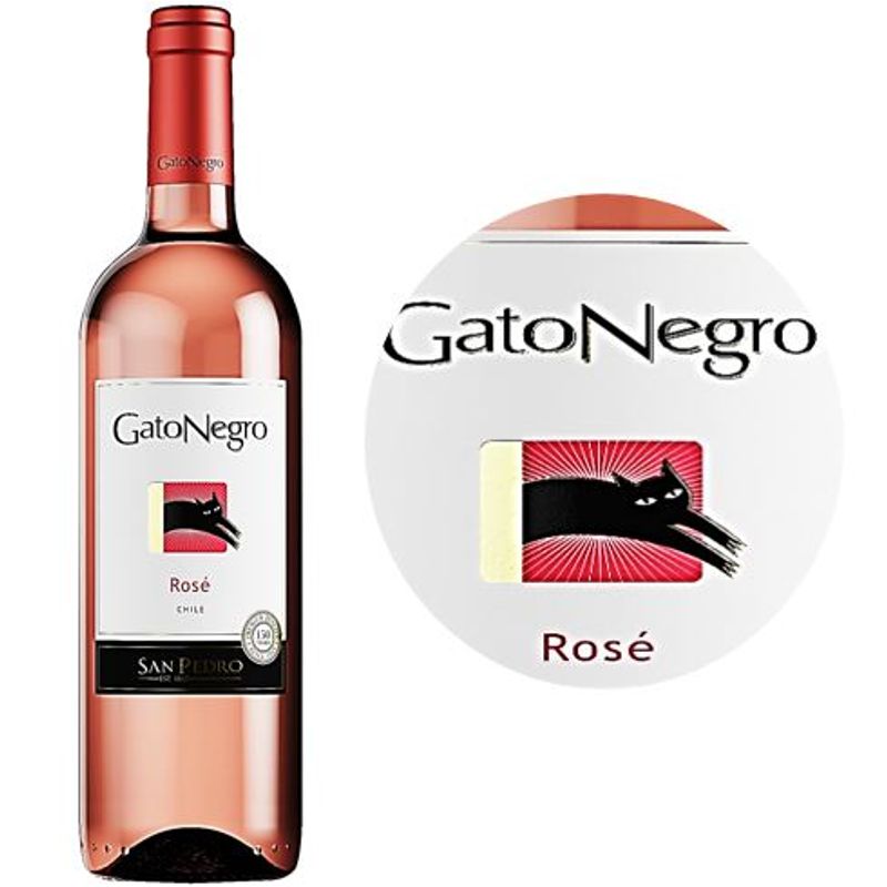 San Pedro Rose Wine-Gato Negro 2020Rose Du Chili - 750Ml