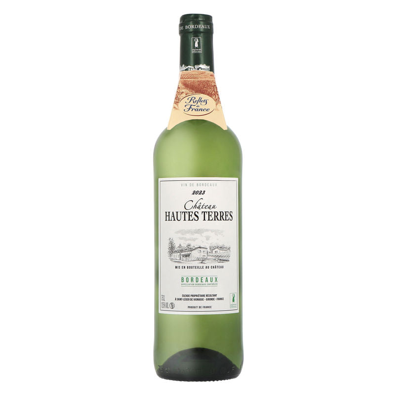 Chteau Hautes Terres White Wine-Sauvignon Blanc Bordeaux White Wine 2022 - 750Ml