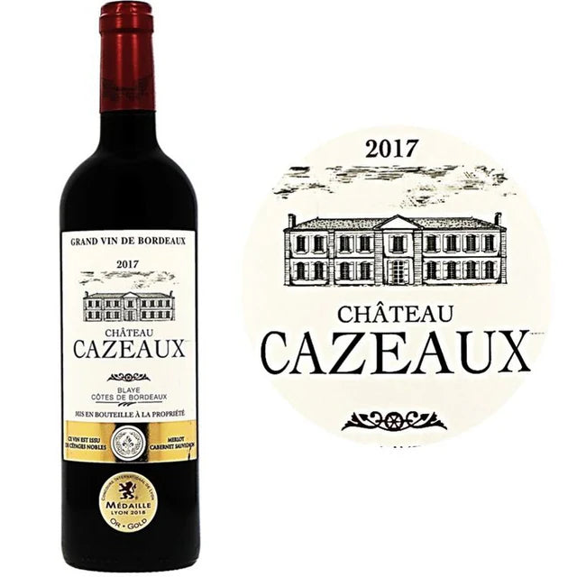 Ch. Cazeaux Merlot Blaye Cotes Bordeaux Red Wine  - 75Cl
