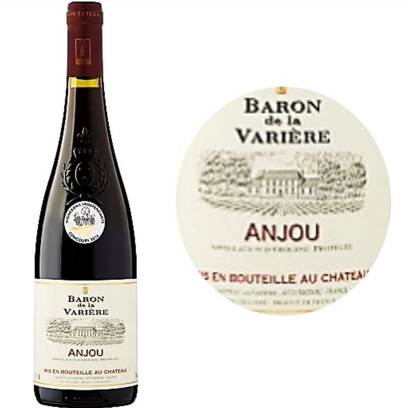 Baron De Va Varire Red Wine-Cabernet Franc Red Wine Anjou Baron De La Variere 2018 - 750 Ml
