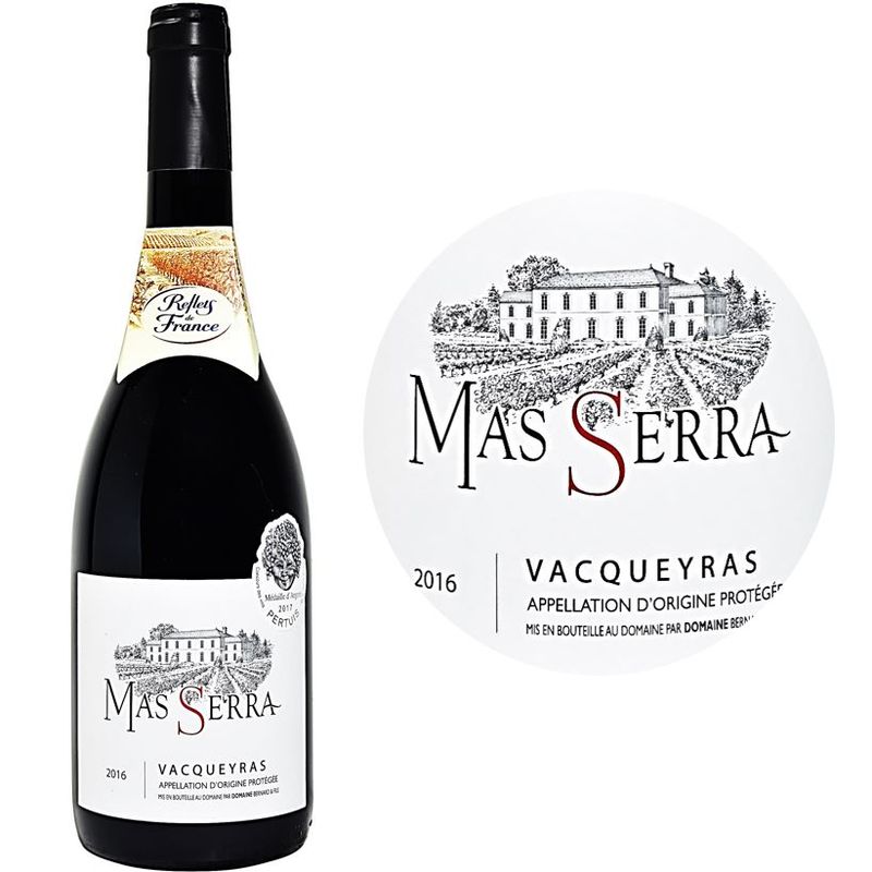 Mas Serra Red Wine-Vacqueyras Rouge Bio 2020 - 750 Ml