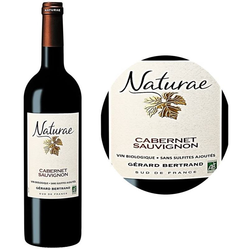 Naturea Red Wine-Organic Cabernet Sauvignon Red Wine Pgi Pays Doc 2020 - 750 Ml