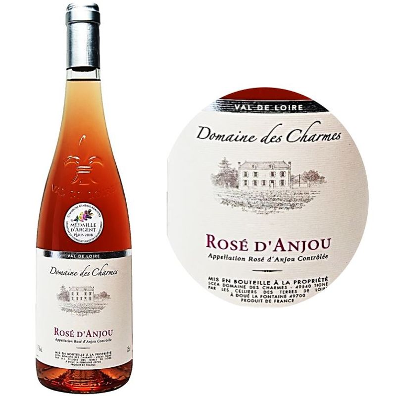 Domaine Des Charmes Rose Wine-Grolleau Rose Wine Danjou 2021-2022 - 750 Ml