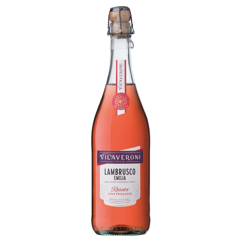 Villa Veroni Sparkling Wine-Lambrusco Rose Sparkling Wine - 750 Ml