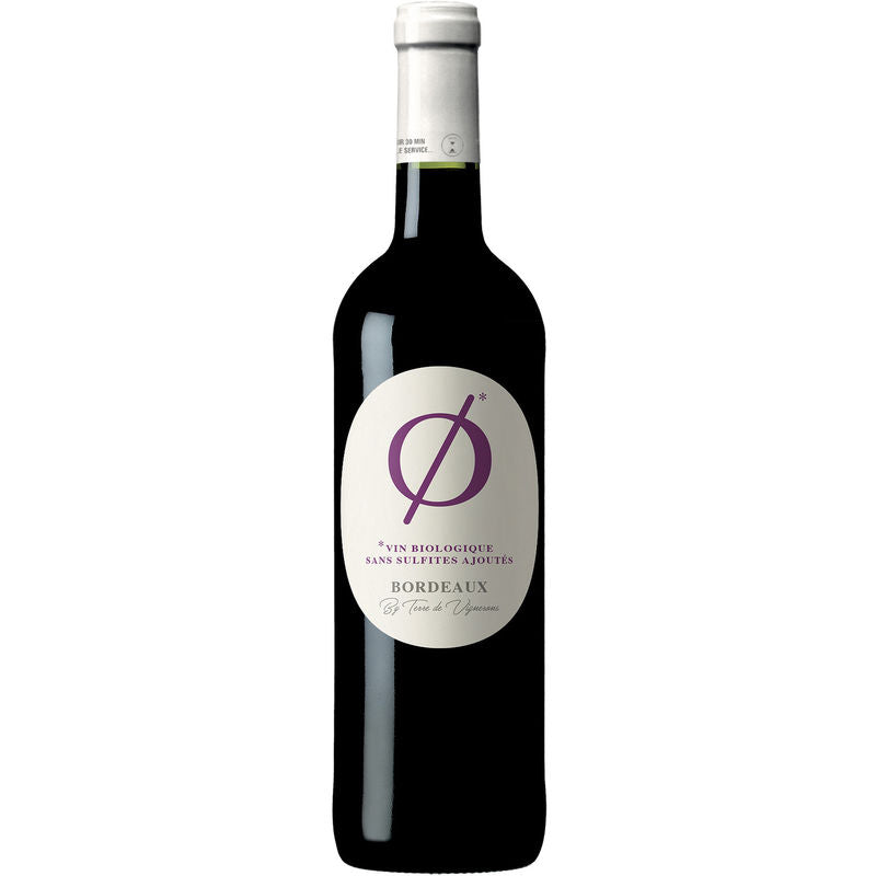 Terre De Vignerons Red Wine-Bordeaux Rouge Sans Sulfites Bio 2020 - 750 Ml