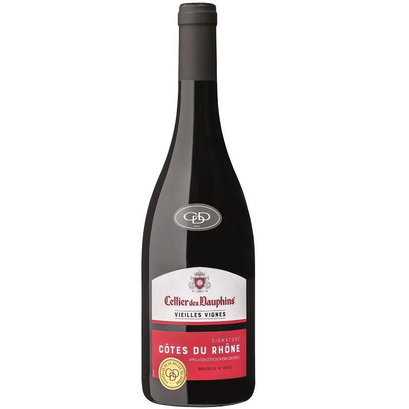 Cellier Des Dauphins Red Wine-Shiraz Grenache Red Wine Cotes Du Rhone 2020 - 750 Ml