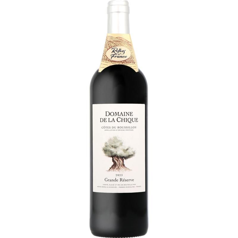 Domaine De La Chique Red Wine-Grenache Cotes De Roussillon Red Wine 2022 - 750 Ml