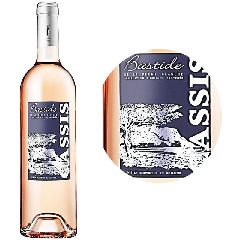 Domaine Bastide De La Ferme Bl Rose Wine-Organic Cinsault, Grenache, Rose Wine Cassis 2020 - 750 Ml