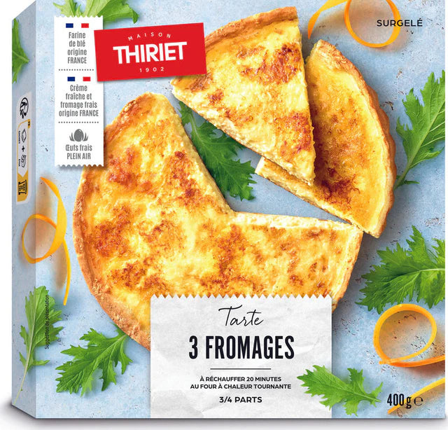 Thiriet Savoury Pie 3 Cheeses - 400 g (3-4 Portions)