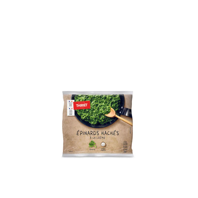 Thiriet Chopped Spinach With Cream Sauce - 1 Kg (6-7 Portions)