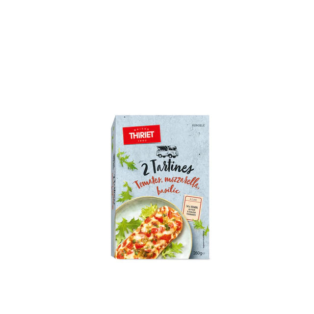 Thiriet Rustic Tomato Mozzarella Toasts - 260 g (2 Pieces)