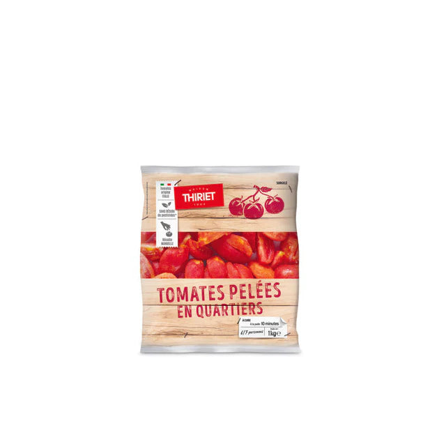 Thiriet Quartered Peeled Tomatoes - 1 Kg (6-7 Portions)