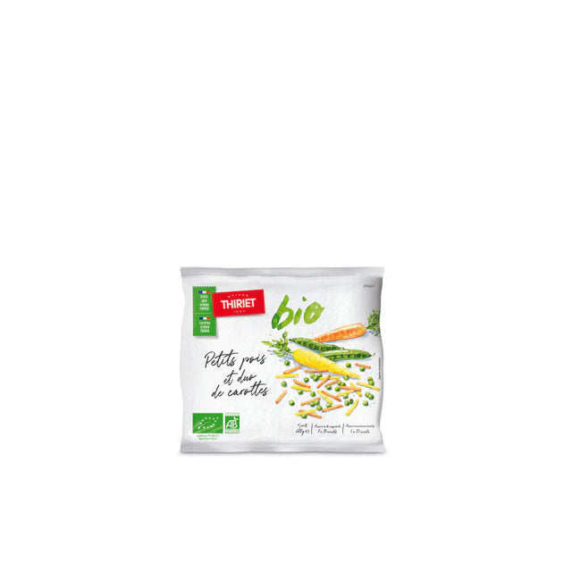 Thiriet Organic Carrot-Green Peas Mix  - 600 G