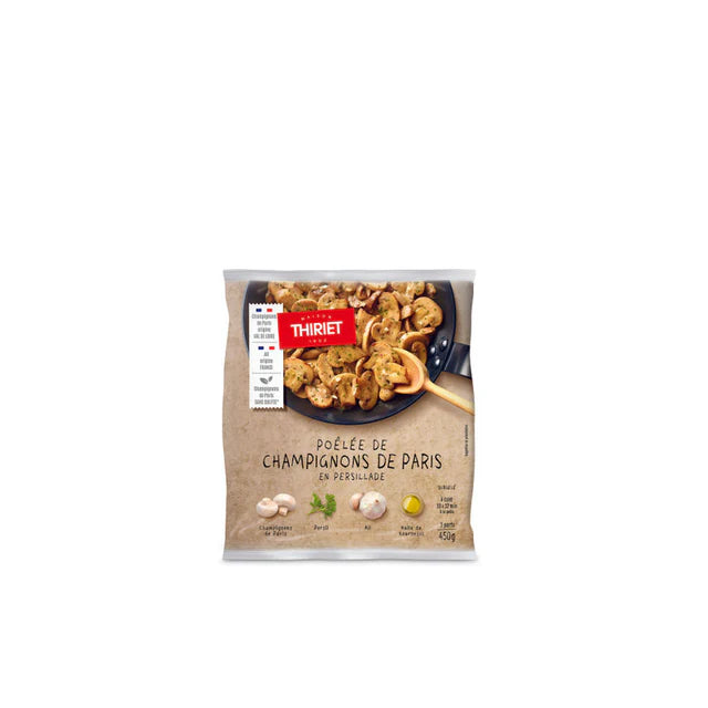 Thiriet  Pan-Fried Button Mushroom In Persillade - 450 g (3 Portions)