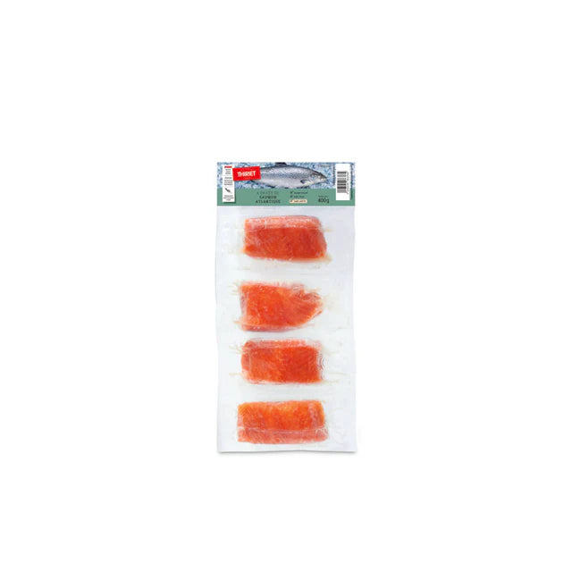 Thiriet Athlantic Salmon Steaks With Skin - 400 g (4 Pieces)